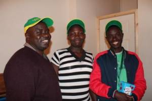 The head of Saint Georges with his two Visiting Students